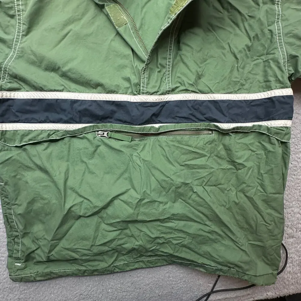 Vintage 2006 Y2K Old Navy Anorak Lightweight Jacket Mens Large Green Blue Hooded